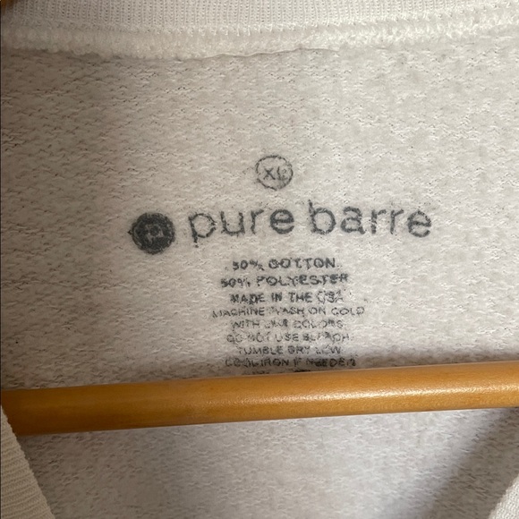 Pure Barre White Crewneck Sweater - Picture 2 of 5